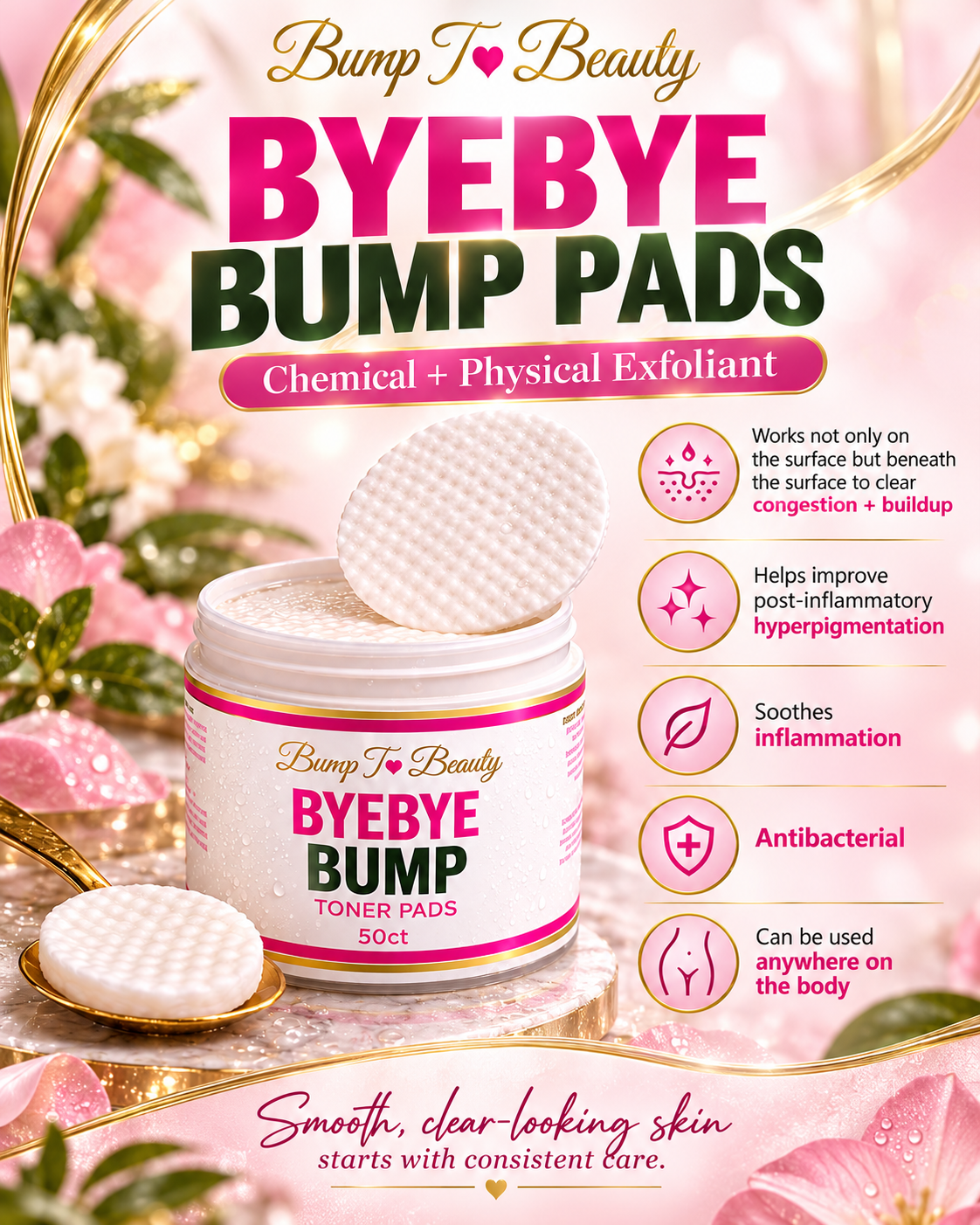 ByeBye Bump Exfoliating Pads